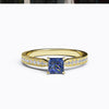 varitsa-jewellers - Solitaire Gold Engagement with 0.5ct Princess Cut Sapphire - 01SG07S
